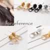 Zipper Head Stud Earring Set Cool Earrings Studs for Women; Random Color 4 Pairs