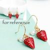Strawberry Earring Fruit Drop Dangle Earring Acrylic Earrings for Women; 2 Pairs