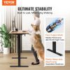 VEVOR Height Adjustable Desk, 55.1 x 23.6 in, 3-Key Modes Electric Standing Desk,Whole Piece Desk Board, Sturdy Dual Metal Frame