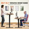 VEVOR Height Adjustable Desk, 55.1 x 23.6 in, 3-Key Modes Electric Standing Desk,Whole Piece Desk Board, Sturdy Dual Metal Frame