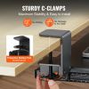VEVOR Keyboard Tray Under Desk, Pull out Keyboard/Mouse Tray Under Desk with Sturdy No-drill C Clamp Mount