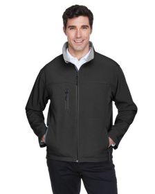 Men's Soft Shell Jacket - CHARCOAL - S (Color: Black, size: M)