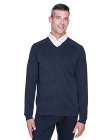 Men's V-Neck Sweater - GREY HEATHER - S (Color: Navy, size: 2XL)