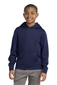 Sport-Tek Youth Sport-Wick Fleece Hooded Pullover YST244 (Color: Navy, size: M)