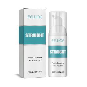 EELHOE Hair Straightening Mousse Smoothing Conditioner Smoothes Frizz And Split Ends Repairs Damaged Hair Leave-In Treatment Cream (Specification: 2pcs)