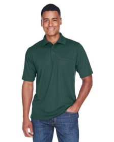CORE365 88181P Men's Origin Performance Piqué Polo with Pocket (Color: FOREST, size: XL)