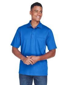 CORE365 88181P Men's Origin Performance Piqué Polo with Pocket (Color: TRUE ROYAL, size: 5XL)