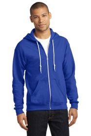 Anvil Full-Zip Hooded Sweatshirt 71600 (Color: Royal Blue, size: XL)