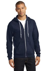 Anvil Full-Zip Hooded Sweatshirt 71600 (Color: Navy, size: XL)