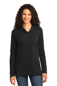 Anvil Ladies French Terry Pullover Hooded Sweatshirt 72500L (Color: Black, size: S)