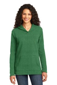 Anvil Ladies French Terry Pullover Hooded Sweatshirt 72500L (Color: Heather Green, size: S)