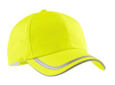 Port Authority Enhanced Visibility Cap C836 (Color: Safety  Yellow, size: OSFA)
