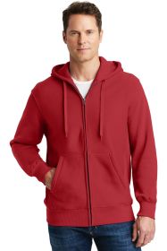 Sport-Tek Super Heavyweight Full-Zip Hooded Sweatshirt F282 (Color: Red, size: S)