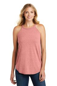 District Women's Perfect Tri Rocker Tank DT137L (Color: Blush Frost, size: S)