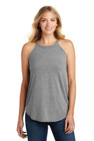 District Women's Perfect Tri Rocker Tank DT137L (Color: Grey Frost, size: S)