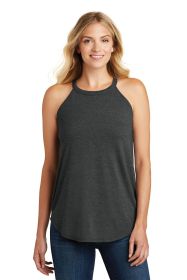 District Women's Perfect Tri Rocker Tank DT137L (Color: Black Frost, size: 4XL)