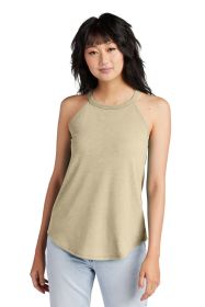District Women's Perfect Tri Rocker Tank DT137L (Color: Desert Tan Heather, size: XXL)