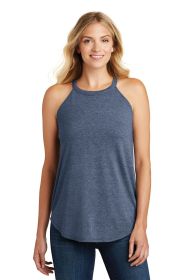 District Women's Perfect Tri Rocker Tank DT137L (Color: Navy Frost, size: M)