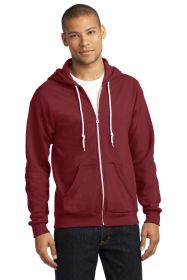 Anvil Full-Zip Hooded Sweatshirt 71600 (Color: Independence Red, size: M)