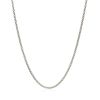 Rhodium Plated 1.8mm Sterling Silver Popcorn Style Chain