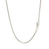 Rhodium Plated 1.8mm Sterling Silver Popcorn Style Chain